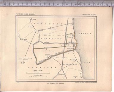 Beets.  Map Kuyper Gemeente atlas van Noord Holland