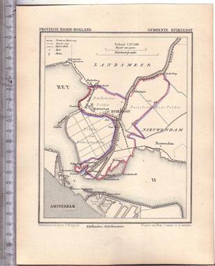 Buiksloot.  Map Kuyper Gemeente atlas van Noord Holland