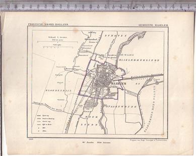 Haarlem ( gemeente )  Map Kuyper Gemeente atlas van Noord Holland