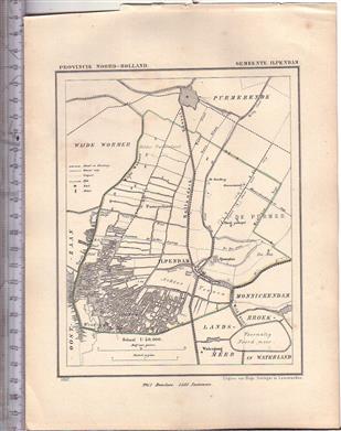 Ilpendam.  Map Kuyper Gemeente atlas van Noord Holland