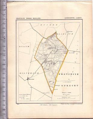 Laren.  Map Kuyper Gemeente atlas van Noord Holland