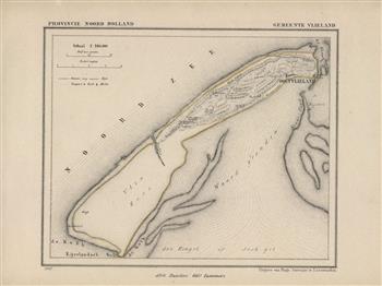 Vlieland  Map Kuyper Gemeente atlas van Noord Holland