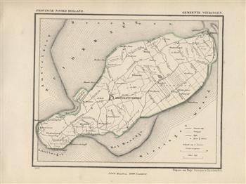 Wieringen.  Map Kuyper Gemeente atlas van Noord Holland