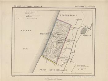 Zandvoort.  Map Kuyper Gemeente atlas van Noord Holland