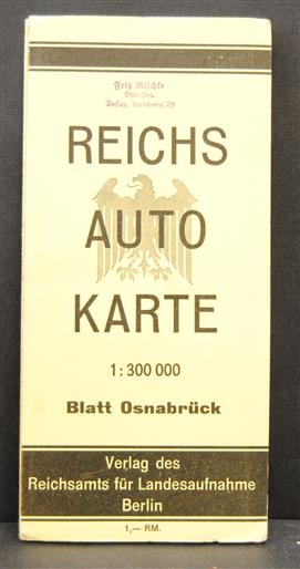 Reichs-Auto-Karte. Blatt OSNABRÜCK (Massstab) 1:300000.