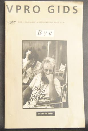 VPRO gids: Ed van der ELSKEN " Bye "