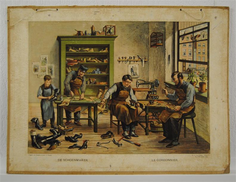 ( SCHOOLPLAAT ) De schoenmaker - Le cordonnier ( the shoemaker