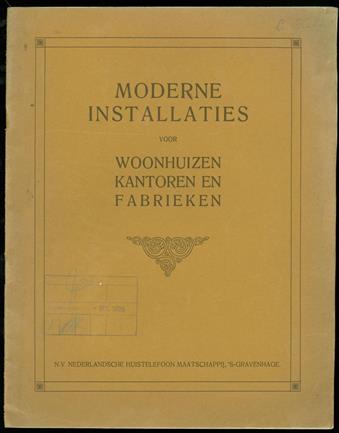 Moderne installaties voor woonhuizen, kantoren en fabrieken ( Telefonie )