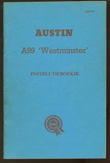Austin A99 'Westminster' instructieboekje ( = driver's handbook.)