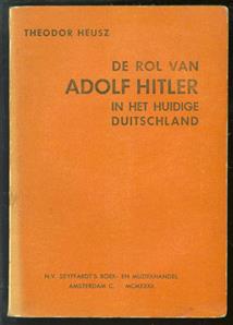 De rol van Adolf Hitler in het huidige Duitschland