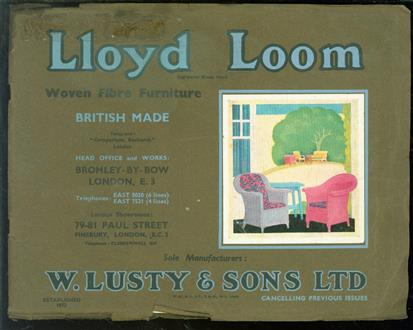 Catalogue of Lloyd Loom furniture : woven fibre furniture