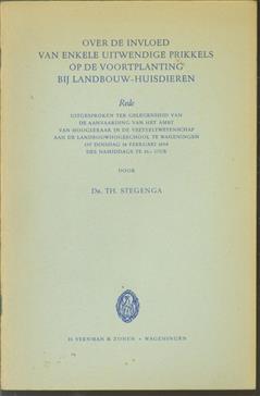Over de invloed van enkele uitwendige prikkels op de voortplanting bij landbouwhuisdieren