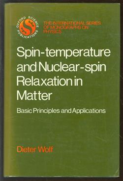 Spin-temperature and nuclear-spin relaxation in matter : basic principles and applications
