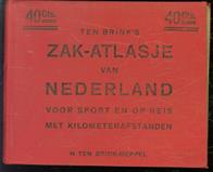 zak-atlasje van Nederland : voor sport en op reis : met kolometerafstanden.( 10e druk )