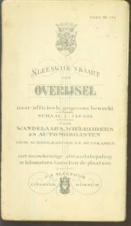 (PLATTEGROND / KAART - CITY MAP / MAP) Sleeswijk's  kaart van Overijsel