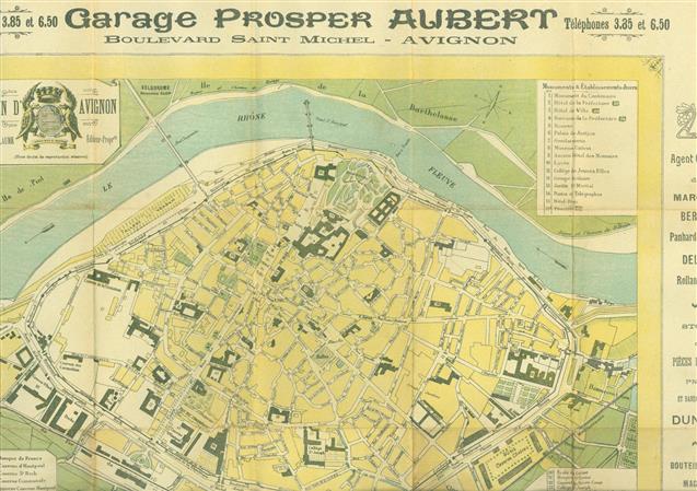 (PLATTEGROND / KAART - CITY MAP / MAP) Plan d Avignon.