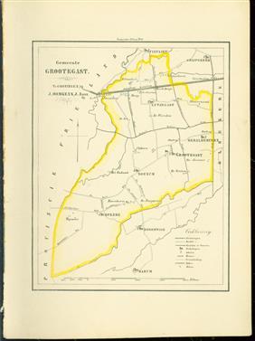 (GEMEENTE KAART - MUNICIPALITY MAP) Grootegast