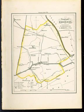 (GEMEENTE KAART - MUNICIPALITY MAP) - Hoogkerk