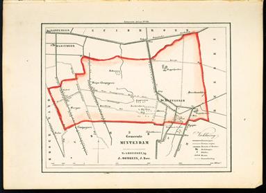 (GEMEENTE KAART - MUNICIPALITY MAP) - Muntendam