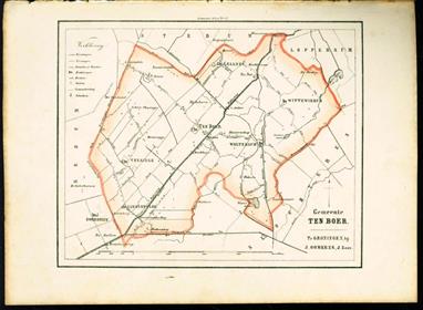 (GEMEENTE KAART - MUNICIPALITY MAP) - Ten Boer