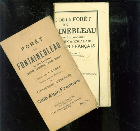 Carte de la foret de Fontainebleau dressee avec le concours de la Commission d'Escalade du Club Alpin Français