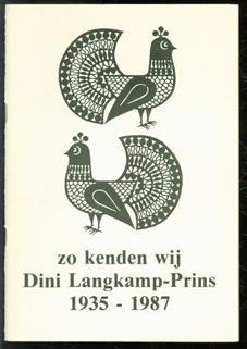 Leven en werk van Dini Langkamp-Prins, 17 februari 1935-1 december 1987
