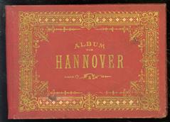 (TOERISME / TOERISTEN BROCHURE) ALBUM VON HANNOVER. (Leporello mit 24 lithographischen Ansichten. nach photographischen Vorlagen.