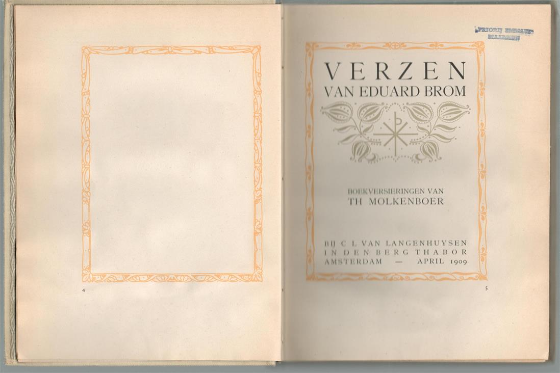 Verzen van Eduard Brom
