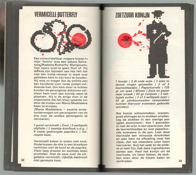 Het Mafia kookboek ( eerste uitgave  met "kogelgat")
