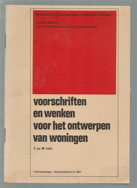 Voorschriften en wenken voor het ontwerpen van woningen (1965).