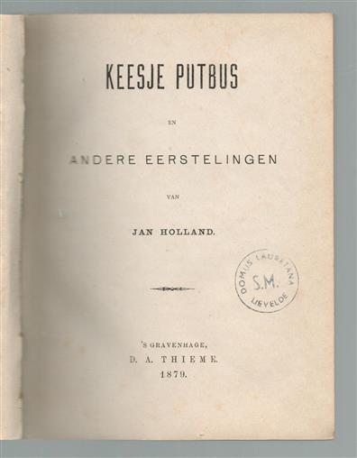 Keesje Putbus en andere eerstelingen ( guldens-editie no 121)