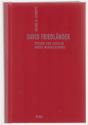 David Friedlander, Freund und Schuler Moses Mendelssohns