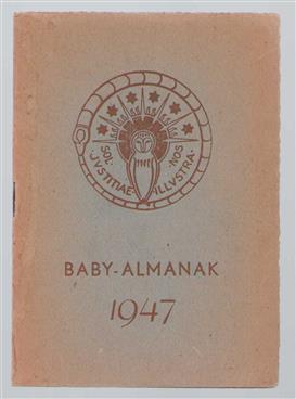 baby almanak 1947  |(geschenk aan personeel drukkerij P. Den Boer)
