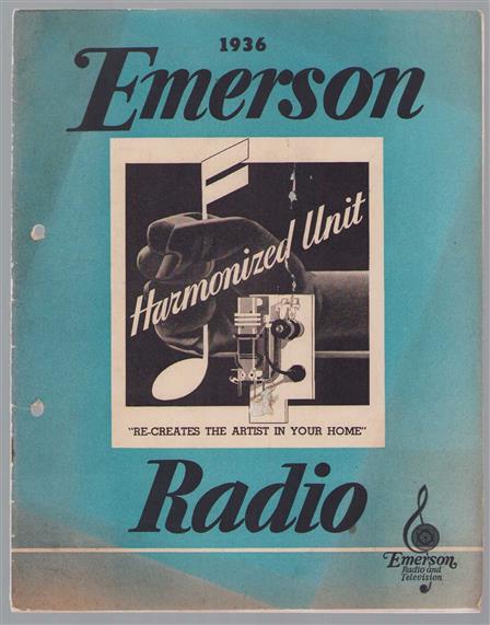 (BEDRIJF CATALOGUS - TRADE CATALOGUE) 1936 Emerson Radio