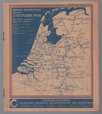 Beperkte dienstregeling ingaande 3 october 1948