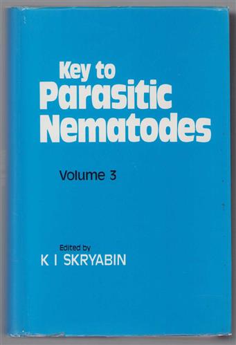 Vol. 3: Strongylata, Key to parasitic nematodes