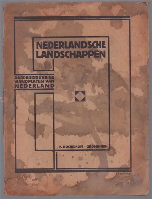 Plaatjesalbum - Nederlandsche landschappen, aardrijkskundige wandplaten van Nederland