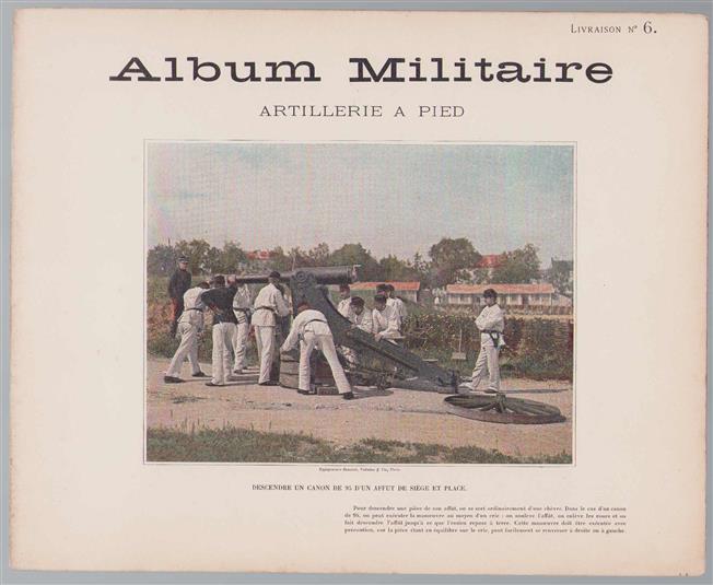 Album militaire de l'Armee francaise. Artillerie a pied