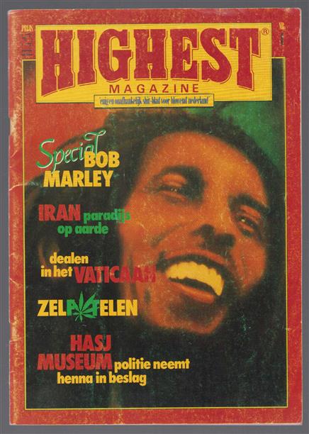 Highest magazine,, enige onafhankelijke shit-blad voor blowend Nederland ( Bob Marley special)