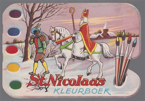 St. Nicolaas kleurboek (met ingesloten verfkaart)