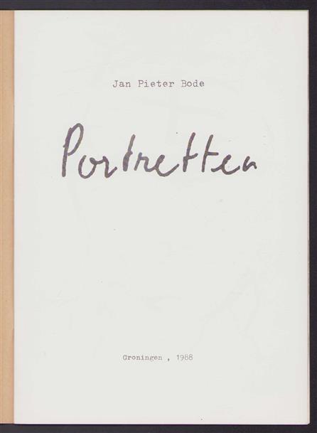 portretten [1988]. (Hess & Reich 13)