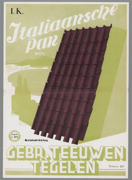 Reclame folder Italiaansche Pan