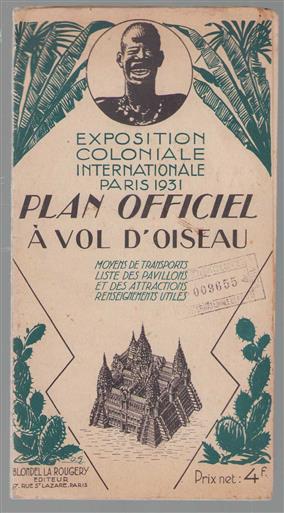 Exposition Coloniale Internationale, Paris, 1931: plan officiel à vol d'oiseau : Map 1931.(plattegrond)