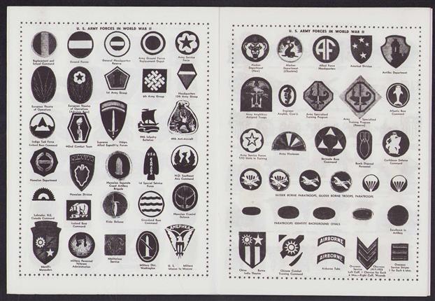 Shoulder Sleeve Insignia: Insignia of Rank. Service Ribbons, Decorations, and Insignia of the U.S. Armed Forces : Pamphlet 1945. ( reprint)