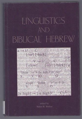 Linguistics and biblical Hebrew