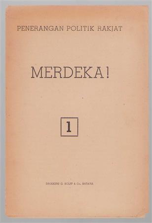 Merdeka! = penerangan politik rakjat Nr 1