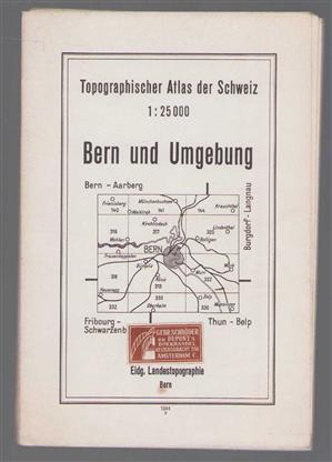 Topographischer Atlas der Schweiz 1:25 000 Bern und Umgebung.
