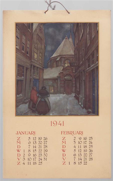 Anton Pieck kalender, 1941