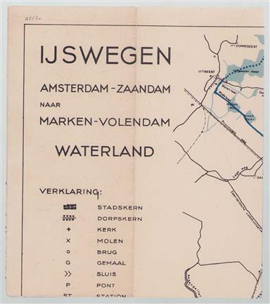 IJswegen Amsterdam - Zaandam naar Marken - Volendam, Waterland
