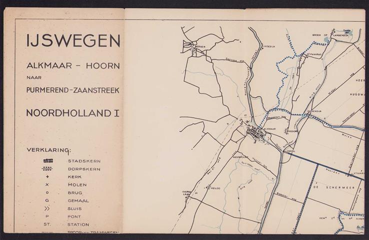 IJswegen Alkmaar - Hoorn naar Purmerend - Zaanstreek : Noordholland I